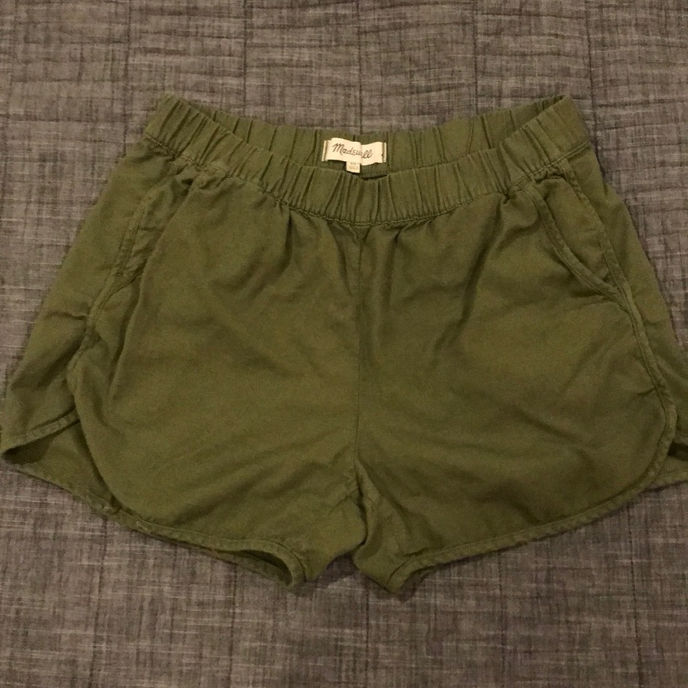 Madewell green shorts